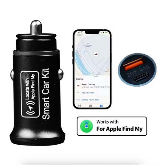 Mini GPS Tracker – Hidden USB Type-C Car Adapter (Apple Find My Compatible)